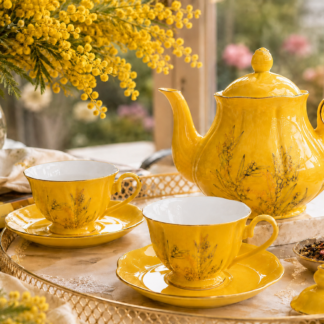 Bone China Tea Set for two - 5 pieces