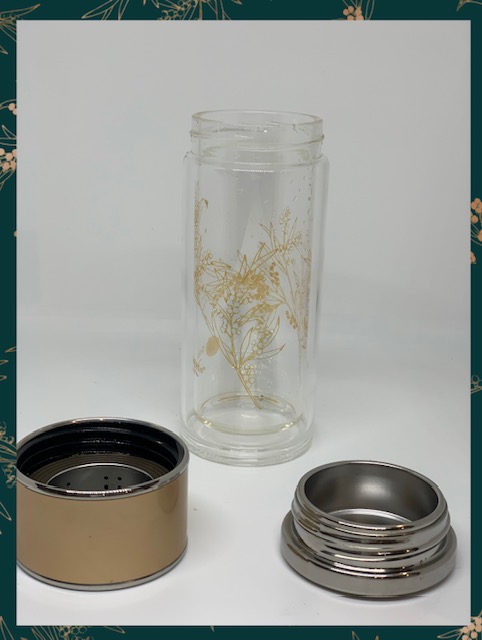 Double-Walled Glass Tea Infuser Bottle - Image 2